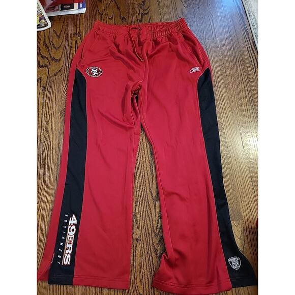 REEBOK San Francisco 49ers Pants NFL MENS SIZE 2XL FOOTBALL XXL sweatpants - Picture 1 of 7